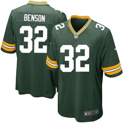 Nike Green Bay Packers #32 Cedric Benson Green Game Nike NFL Jerseys Cheap