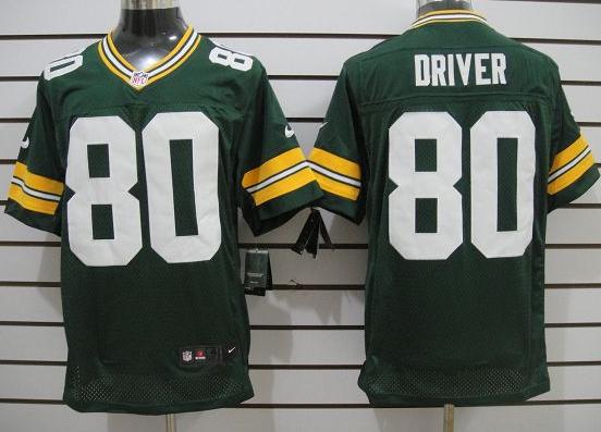 Nike Green Bay Packers #80 Donald Driver Green Elite Nike NFL Jerseys Cheap