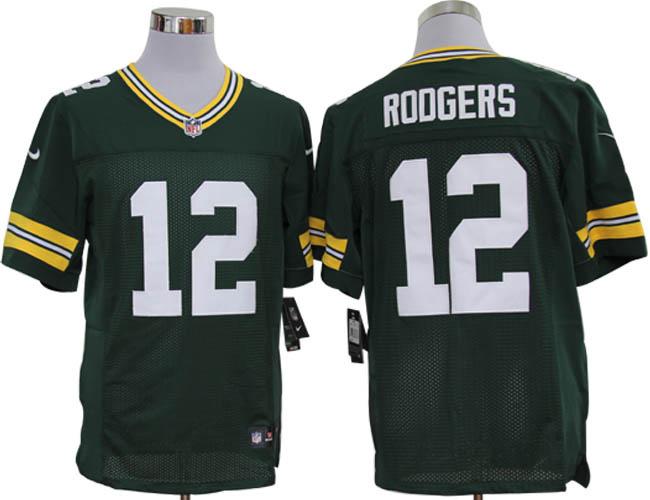 Nike Green Bay Packers #12 Aaron Rodgers Green Elite Nike NFL Jerseys Cheap