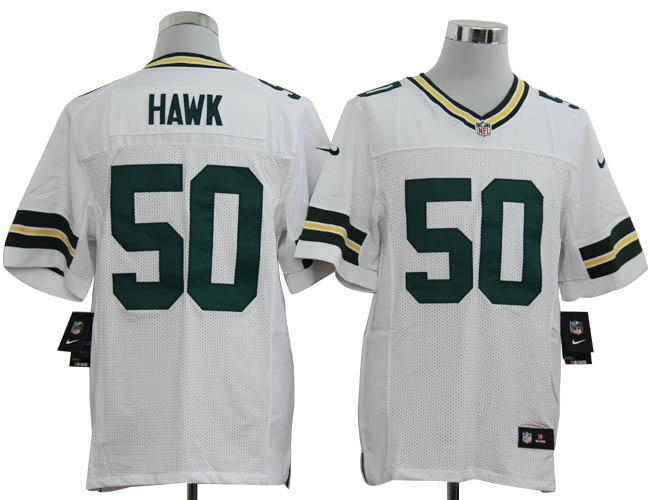 Nike Green Bay Packers 50 A.J.Hawk White Elite Nike NFL Jerseys Cheap