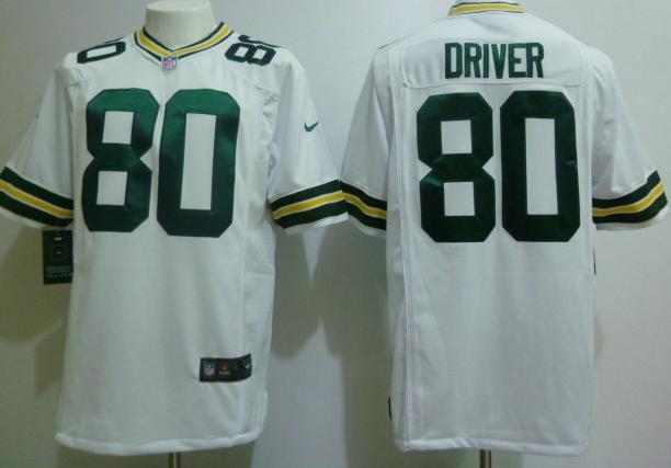 Nike Green Bay Packers #80 Donald Driver White Game Nike NFL Jerseys Cheap