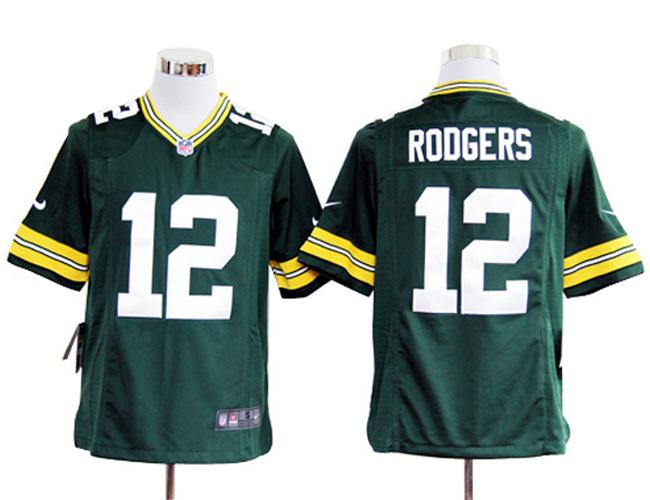 Nike Green Bay Packers #12 Aaron Rodgers Green Nike NFL Jerseys Cheap