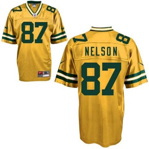 Nike Green Bay Packers #87 Jordy Nelson Yellow Nike NFL Jerseys Cheap