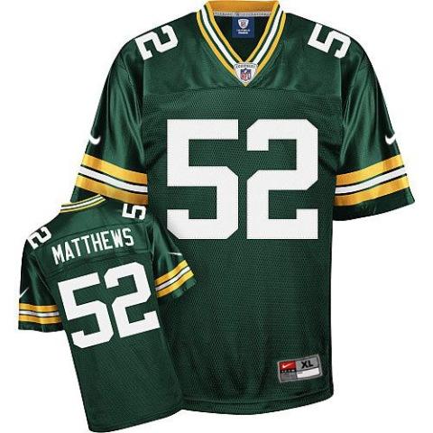 Nike Green Bay Packers #52 Clay Matthews Green Nike NFL Jerseys Cheap