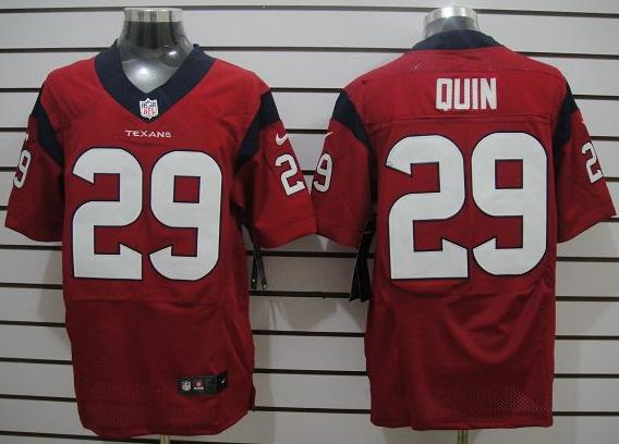 Nike Houston Texans #29 Glover Quin Red Elite NFL Jerseys Cheap