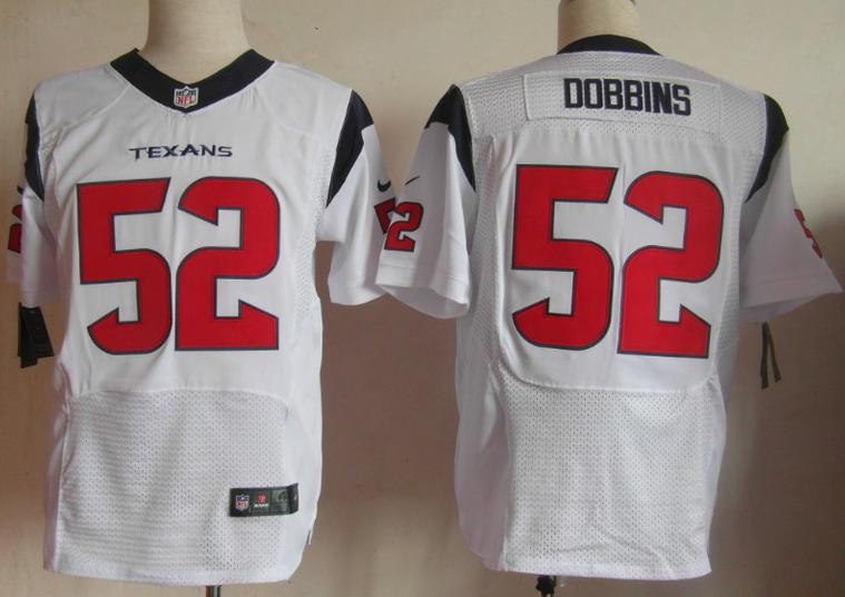 Nike Houston Texans #52 Tim Dobbins White Elite NFL Jerseys Cheap
