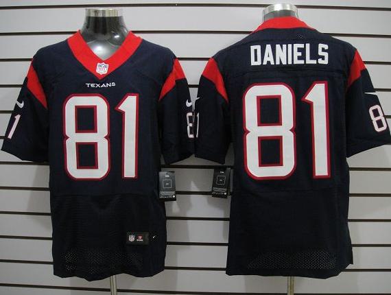 Nike Houston Texans #81 Owen Daniels Blue Elite NFL Jerseys Cheap