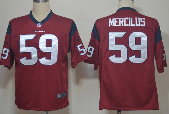 Nike Houston Texans #59 Whitney Mercilus Red Game Nike NFL Jerseys Cheap