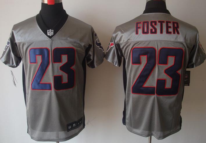 Nike Houston Texans #23 Arian Foster Grey Shadow NFL Jerseys Cheap