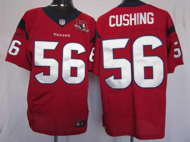 Nike Houston Texans 56 Brian Cushing Red Elite Nike NFL Jerseys W 10th Patch Cheap