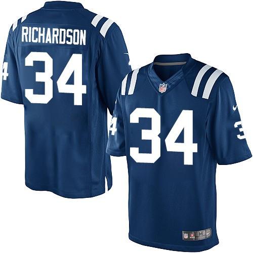 Nike Indianapolis Colts 34 Trent Richardson Blue Limited NFL Jerseys Cheap