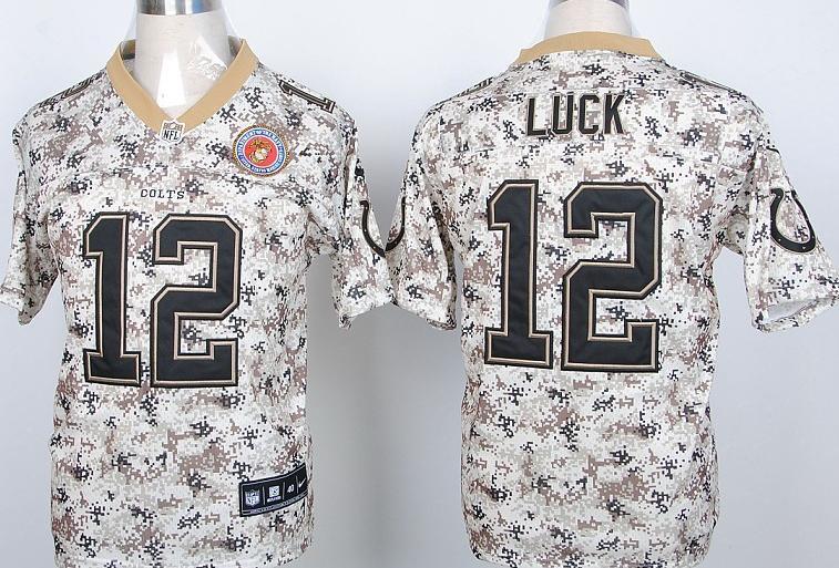 Nike Indianapolis Colts 12 Andrew Luck Camo US.Mccuu NFL Jerseys Cheap