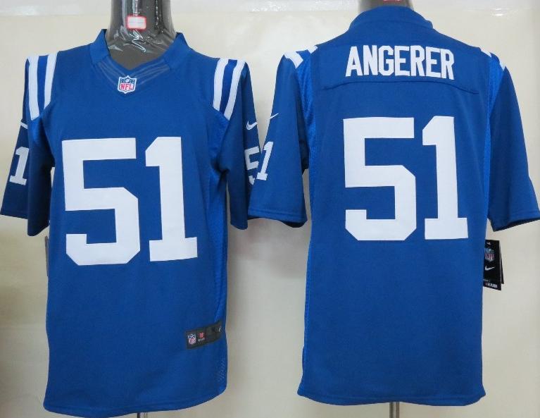 Nike Indianapolis Colts 51 Angerer Blue Game LIMITED NFL Jerseys Cheap