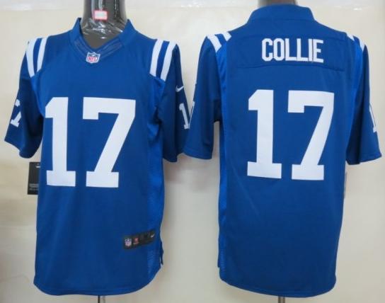 Nike Indianapolis Colts 17 Collie Blue Game LIMITED NFL Jerseys Cheap