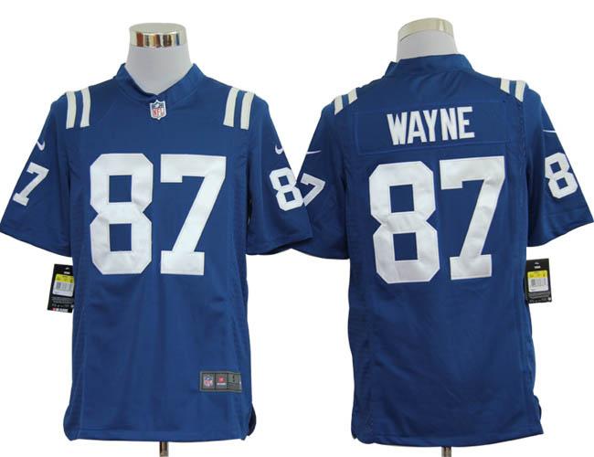 Nike Indianapolis Colts 87 Reggie Wayne Blue Game Nike NFL Jerseys Cheap