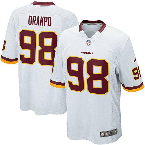 Nike Washington Redskins 98# Brian Orakpo White Nike NFL Jerseys Cheap