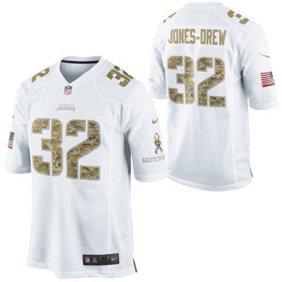 Nike Jacksonville Jaguars 32 Maurice Jones-Drew White Salute to Service Game NFL Jersey Cheap