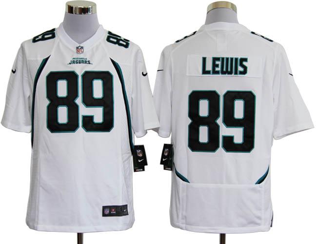 Nike Jacksonville Jaguars 89# Marcedes Lewis White Game Nike NFL Jerseys Cheap