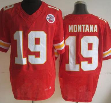 Nike Kansas City Chiefs 19 Joe Montana Red Elite NFL Jerseys Cheap