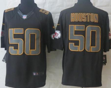 Nike Kansas City Chiefs 50 Justin Houston Black Impact Limited NFL Jerseys Cheap