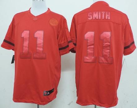 Nike Kansas City Chiefs 11 Alex Smith Red Drenched Limited NFL Jersey Cheap
