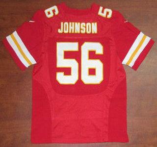 Nike Kansas Ciy Chiefs 56 Derrick Johnson Red Elite NFL Jersey Cheap