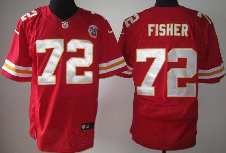 Nike Kansas City Chiefs 72 Eric Fisher Red Elite NFL Jerseys Cheap