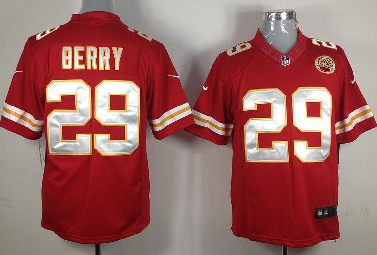 Nike Kansas City Chiefs 29# Berry Red Game LIMITED NFL Jerseys Cheap