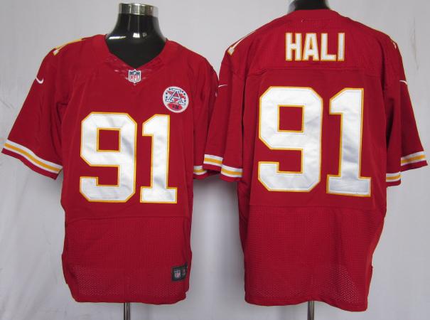 Nike Kansas City Chiefs 91 Tamba Hali Red Elite Nike NFL Jerseys Cheap