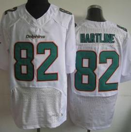 Nike Miami Dolphins 82 Brian Hartline White Elite NFL Jerseys Cheap