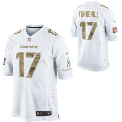 Nike Miami Dolphins Salute 17e Ryan Tannehill White Salute to Service Game NFL Jersey Cheap