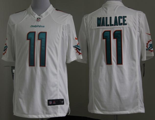 Nike Miami Dolphins 11 Mike Wallace White Game NFL Jerseys 2013 New Style Cheap