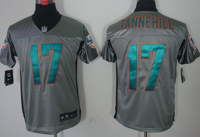 Nike Miami Dolphins 17# Ryan Tannehill Grey Shadow NFL Jerseys Cheap