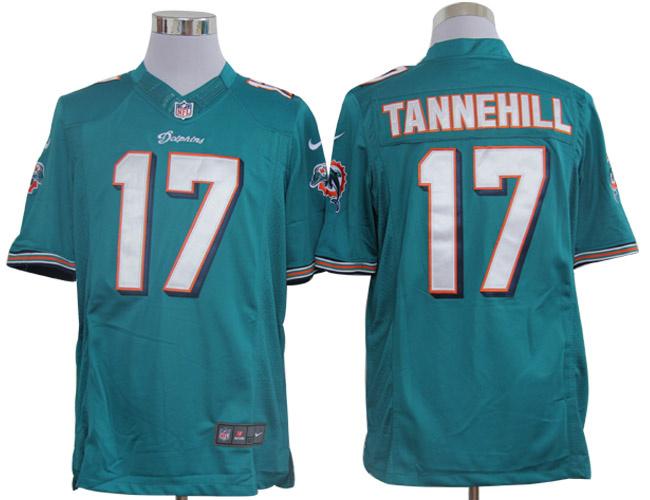 Nike Miami Dolphins 17# Ryan Tannehill Green Game LIMITED NFL Jerseys Cheap