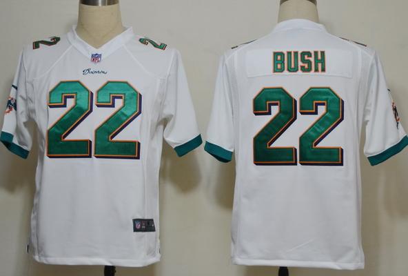 Nike Miami Dolphins 22 Bush White Game Nike NFL Jerseys Cheap