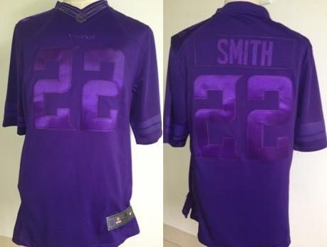 Nike Minnesota Vikings 22 Harrison Smith Purple Drenched Limited NFL Jersey Cheap