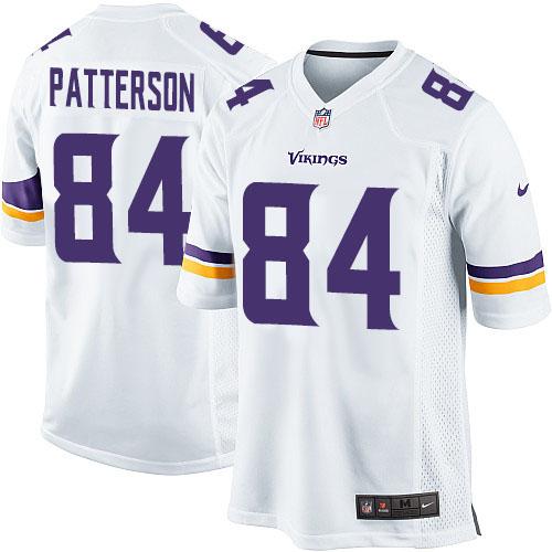 Nike Minnesota Vikings 84 Cordarrelle Patterson White Game NFL Jerseys 2013 New Style Cheap