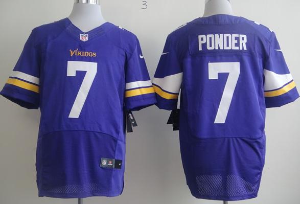 Nike Minnesota Vikings 7 Christian Ponder Purple Elite NFL Jerseys 2013 New Style Cheap