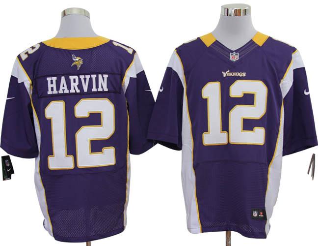 Nike Minnesota Vikings 12# Percy Harvin Purple Elite Nike NFL Jerseys Cheap