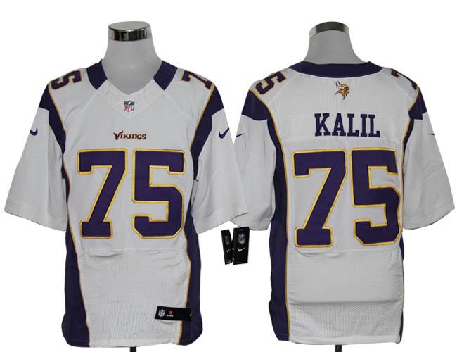 Nike Minnesota Vikings 75 Kalil White Elite Nike NFL Jerseys Cheap