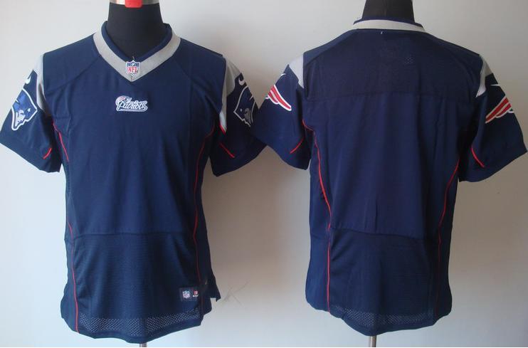 Nike New England Patriots Blank Blue Elite NFL Jerseys Cheap