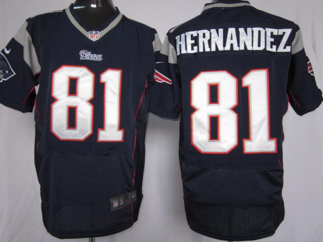 Nike New England Patriots 81 Hernandez Blue Elite Nike NFL Jerseys Cheap