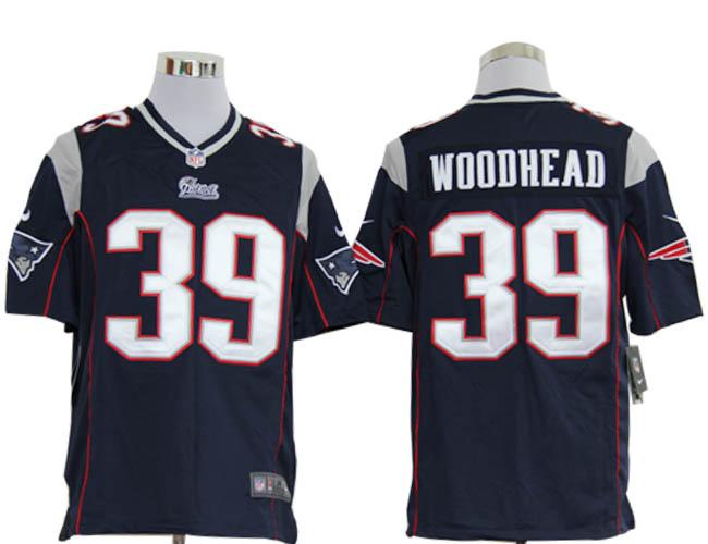 Nike New England Patriots 39 Danny Woodhead Blue Game Nike NFL Jerseys Cheap