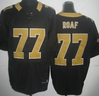 Nike New Orleans Saints #77 Willie Roaf Black Elite NFL Jersey Cheap