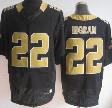 Nike New Orleans Saints 22 Mark Ingram Black Elite NFL Jerseys Cheap