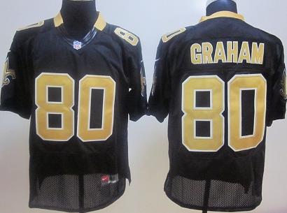 Nike New Orleans Saints #80 Jimmy Graham Black Nike NFL Jerseys Cheap