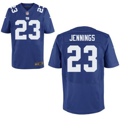 Nike New York Giants 23 Jennings Blue Elite NFL Jersey Cheap