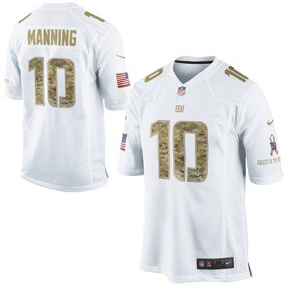 Nike New York Giants 10 Eli Manning White Salute to Service Game NFL Jersey Cheap