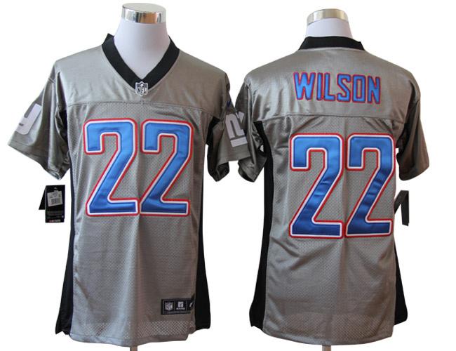 Nike New York Giants 22 David Wilson Grey Shadow NFL Jerseys Cheap