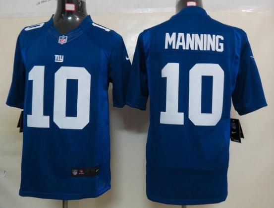 Nike New York Giants 10# Eli Manning Blue Game LIMITED NFL Jerseys Cheap